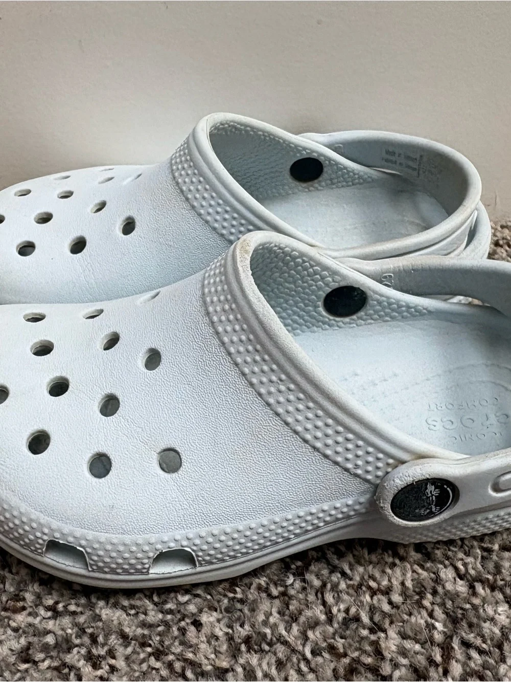 Crocs Waterproof Slip On Classic Clog - Light Blue Kids' Shoes Size 11c